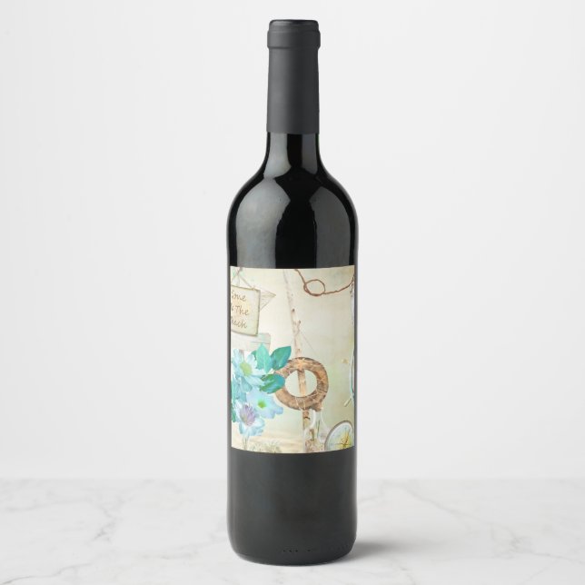 Nautical Series Design 2  Wine Label (Front)
