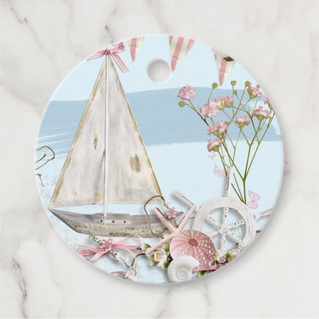 Nautical Series Design 3 Favour Tags (Front)