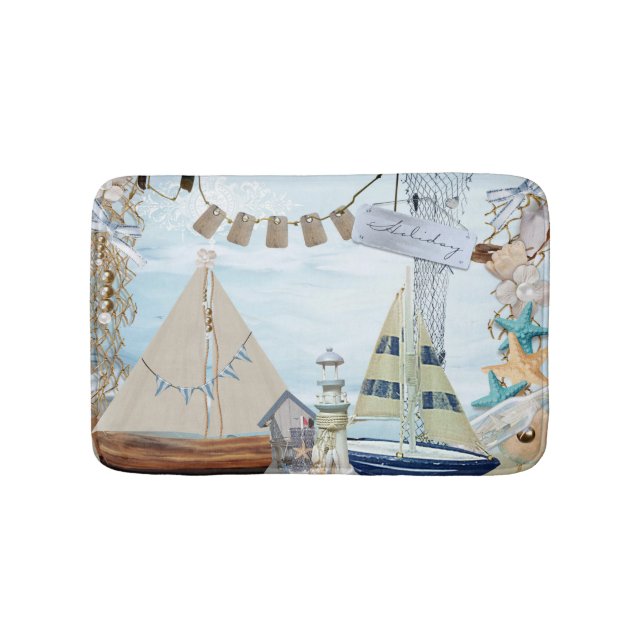 Nautical Series Design 4 Bath Mat (Front)
