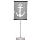 Nautical ship anchor print table lamp design