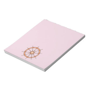 Nautical Ship Wheel 2 Notepad
