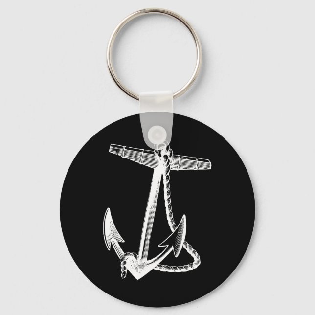 Nautical Ships Anchor Sailing Naval  Key Ring (Front)