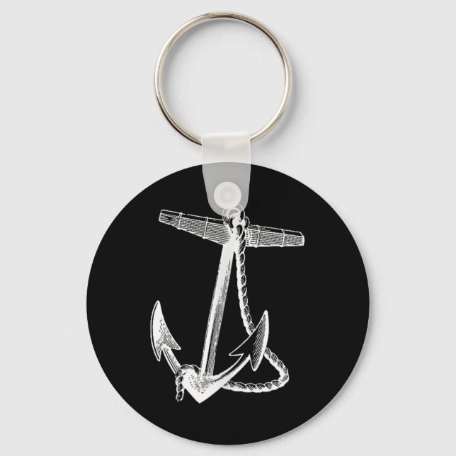 Nautical Ships Anchor Sailing Naval  Key Ring (Front)