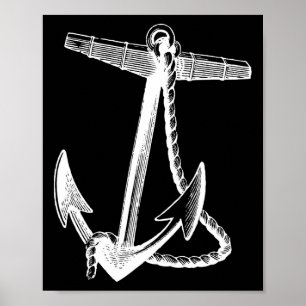 Nautical Ships Anchor Sailing Naval  Poster