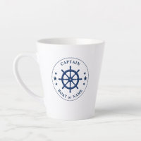 Nautical Ships Helm Captain Boat or Name 2 Sided