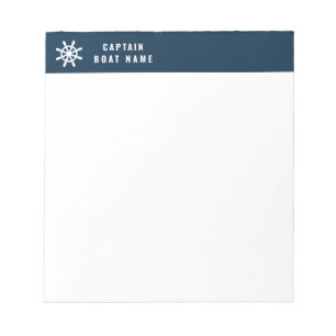 Nautical Ships Wheel Helm Notepad