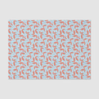 Nautical Shrimp Prawn Coral | Light Blue Pattern