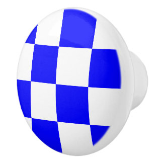 Nautical Sign Code Flag Letter N November Ceramic Knob