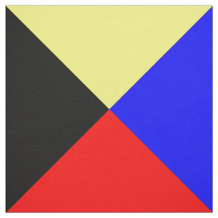 Nautical Sign Code Flags Letter Z "Zulu" Fabric