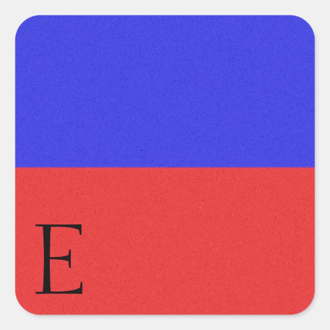 Nautical Signal Flag Alphabet Sticker E (Front)