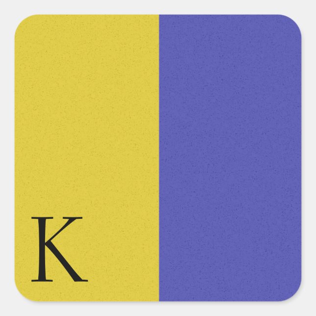 Nautical Signal Flag Alphabet Sticker K (Front)