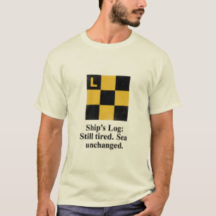 Nautical Signal Flag L T-Shirt Funny Boater Gift