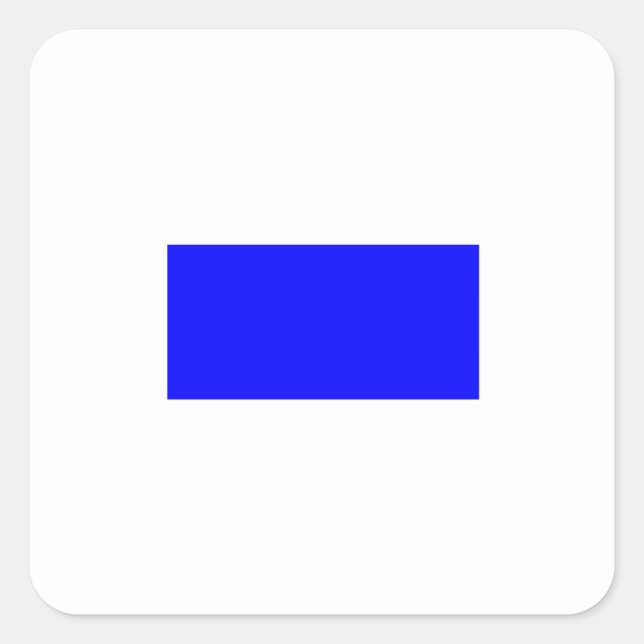 Nautical Signal Flag - Letter S Square Sticker (Front)