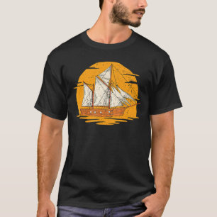 Nautical Skipper Sailboat Sailor Ship Captain Suns T-Shirt