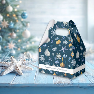 Nautical Snowflakes & Coastal Elements Favour Box