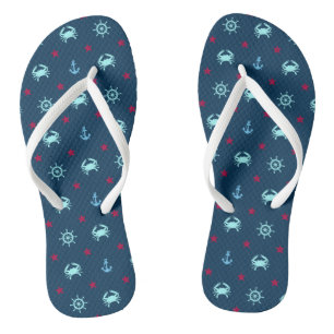 Nautical Star Pattern Thongs