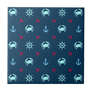 Nautical Star Pattern Tile