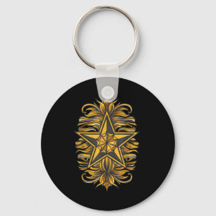 Nautical Star Tattoo Marine Symbol Nautical Comp _ Key Ring
