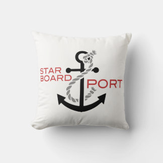 Nautical Starboard Port Anchor Cushion