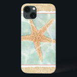 Nautical Starfish in Water iPhone 13 Case<br><div class="desc">This Chariklia Zarris painting will make you feel a world of difference every time you look at it. You can image yourself at the beach hunting for starfish or playing in the sand. Zarris's image is perfect for those who love sea life and want to take it everywhere they go....</div>