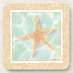Nautical Starfish in Water Coaster