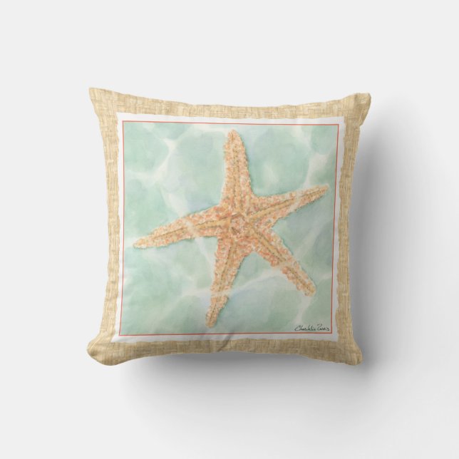 Nautical Starfish in Water Cushion (Front)