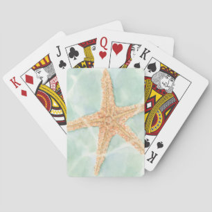 Nautical Starfish in Water Playing Cards