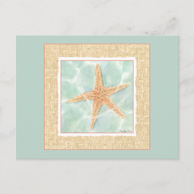 Nautical Starfish in Water Postcard (Front)