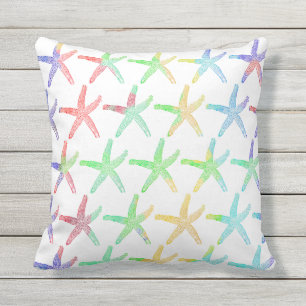 Nautical Starfish Patterns Ocean Colourful Cute  Cushion