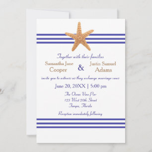 Nautical Starfish - Wedding Invitation