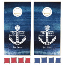 Nautical Steampunk Style White Anchor Personalised