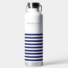 Nautical Stripe Navy Blue Trendy Stylish 9 Stripes