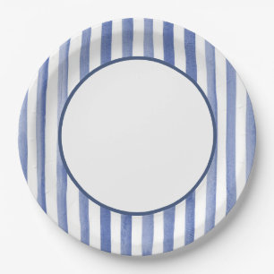Nautical Stripe Paper Plate
