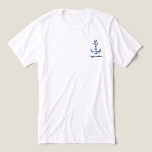 Nautical Striped Anchor Birthday Tri-Blend Shirt