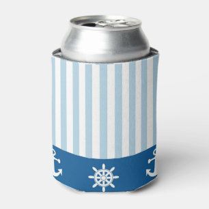Nautical Stripes Can Cooler