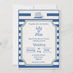 Nautical Stripes - Wedding invitation