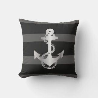 nautical STRIPES WITH ANCHOR | Cushion