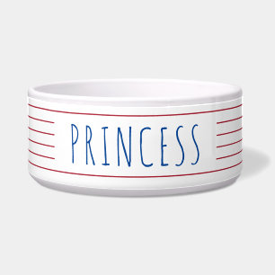 Nautical Stripes with Red White Blue Pet