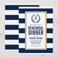 Nautical Style Rehearsal Dinner