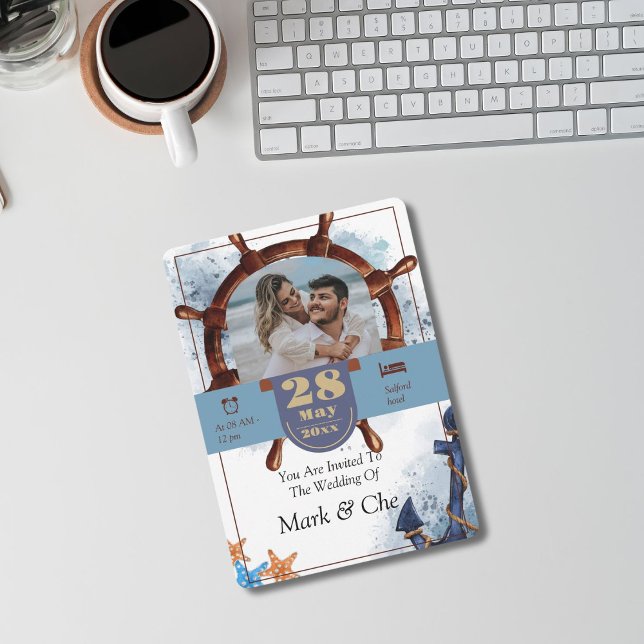 Nautical Stylish Wedding Invitation (Creator Uploaded)