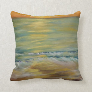 Nautical sunset cushion