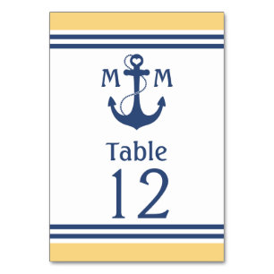 Nautical Table Number