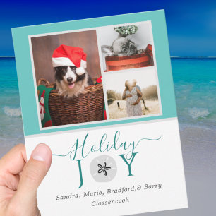 Nautical Teal Holiday Joy Sand dollar 3 Photo