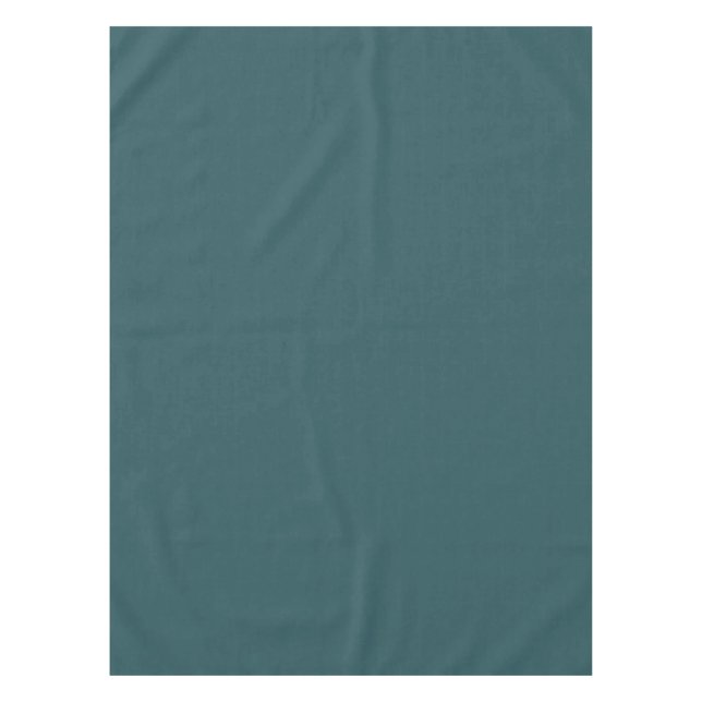 Nautical Teal Solid Colour Pairs Ocean Abyss MQ6-0 Tablecloth (Front)