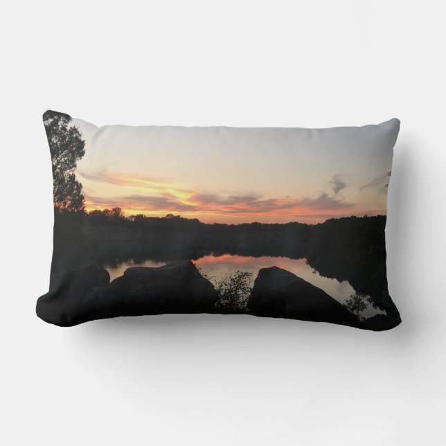nautical TENNESSEE SUNSET photograph | Lumbar Cushion (Front)