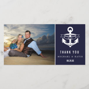 Nautical Thank You   Photo Card