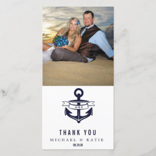 Nautical Thank You   Photo Card