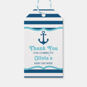 Nautical Thank You Tag, Anchor Gift Tags