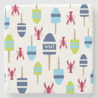 Nautical Theme Buoy and lobster monogrammed
