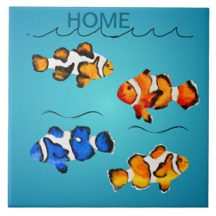 Nautical theme ceramic tile